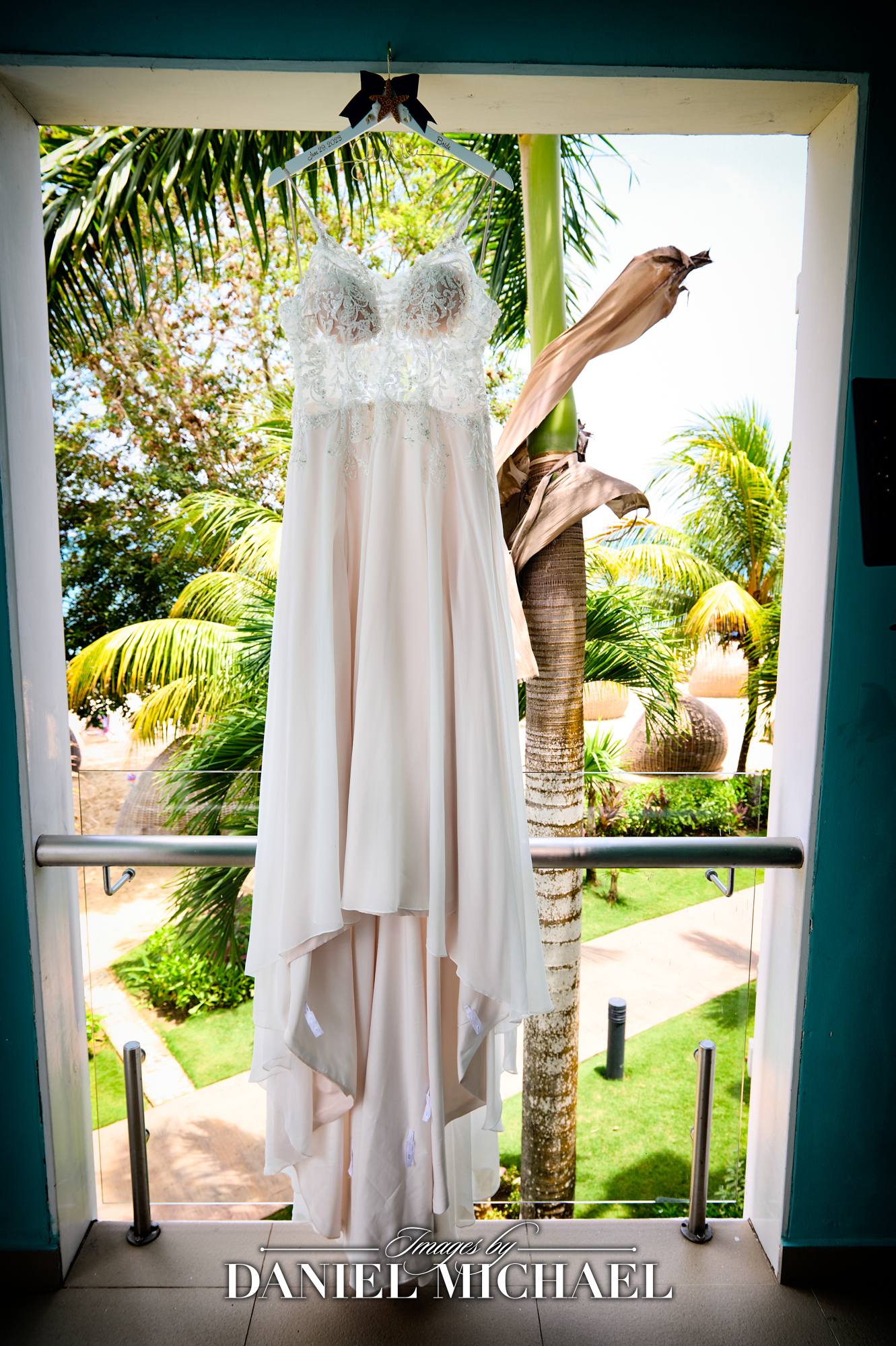 Wedding Dress Hanging in Jamaica